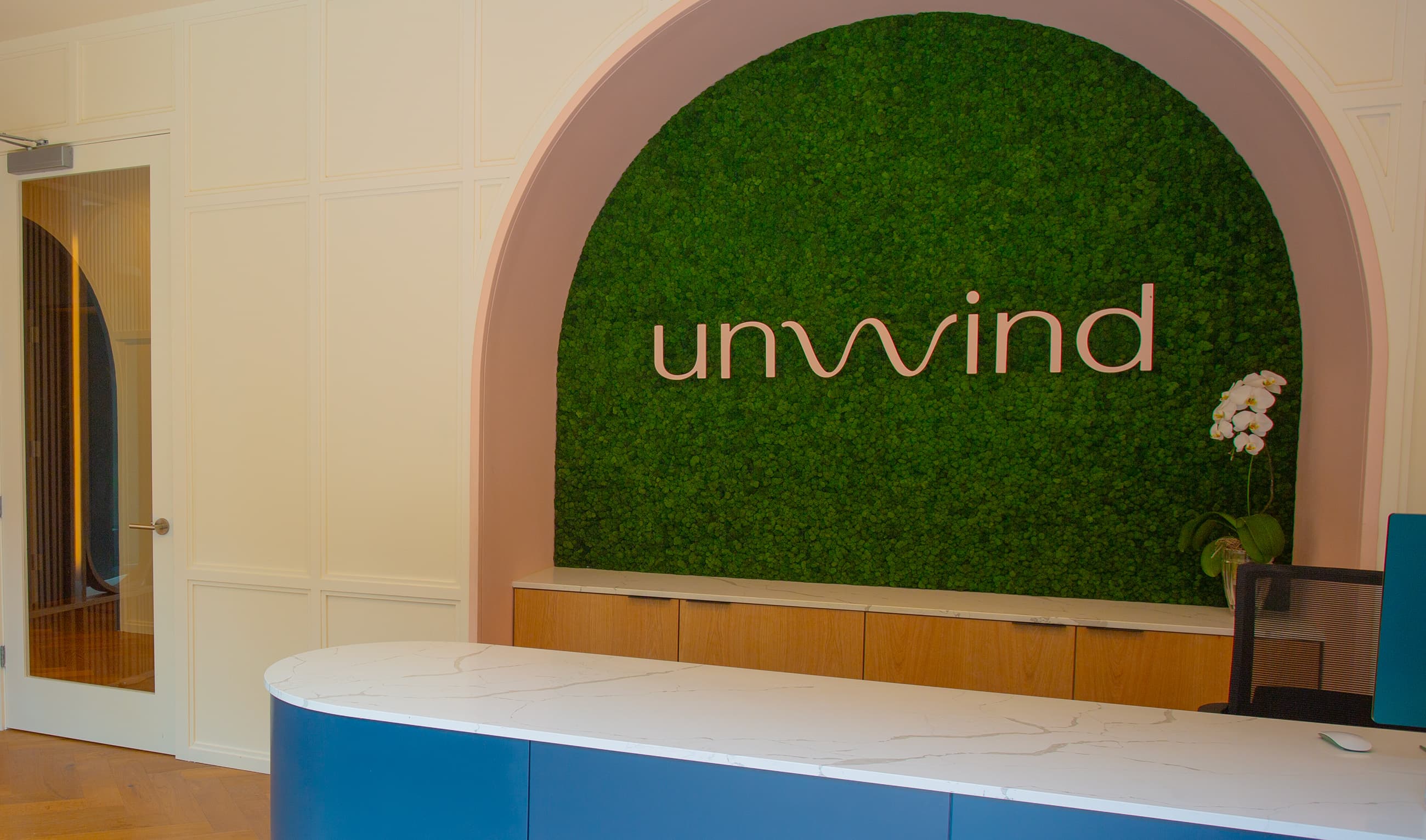 Beautiful spaces at Unwind Wellness